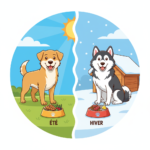 Bien nourrir son chien selon les saisons : été vs hiver